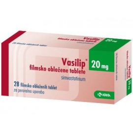 Вазилип (Vasilip) 20 мг, 28 таблеток