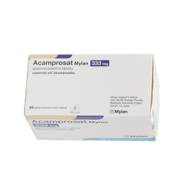 Акампросат (Acamprosat) Mylan 333 мг, 84 таблетки 