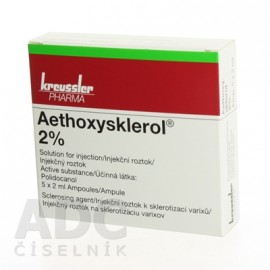 Этоксисклерол (Aethoxysklerol) 2% 2 мл, 5 ампул