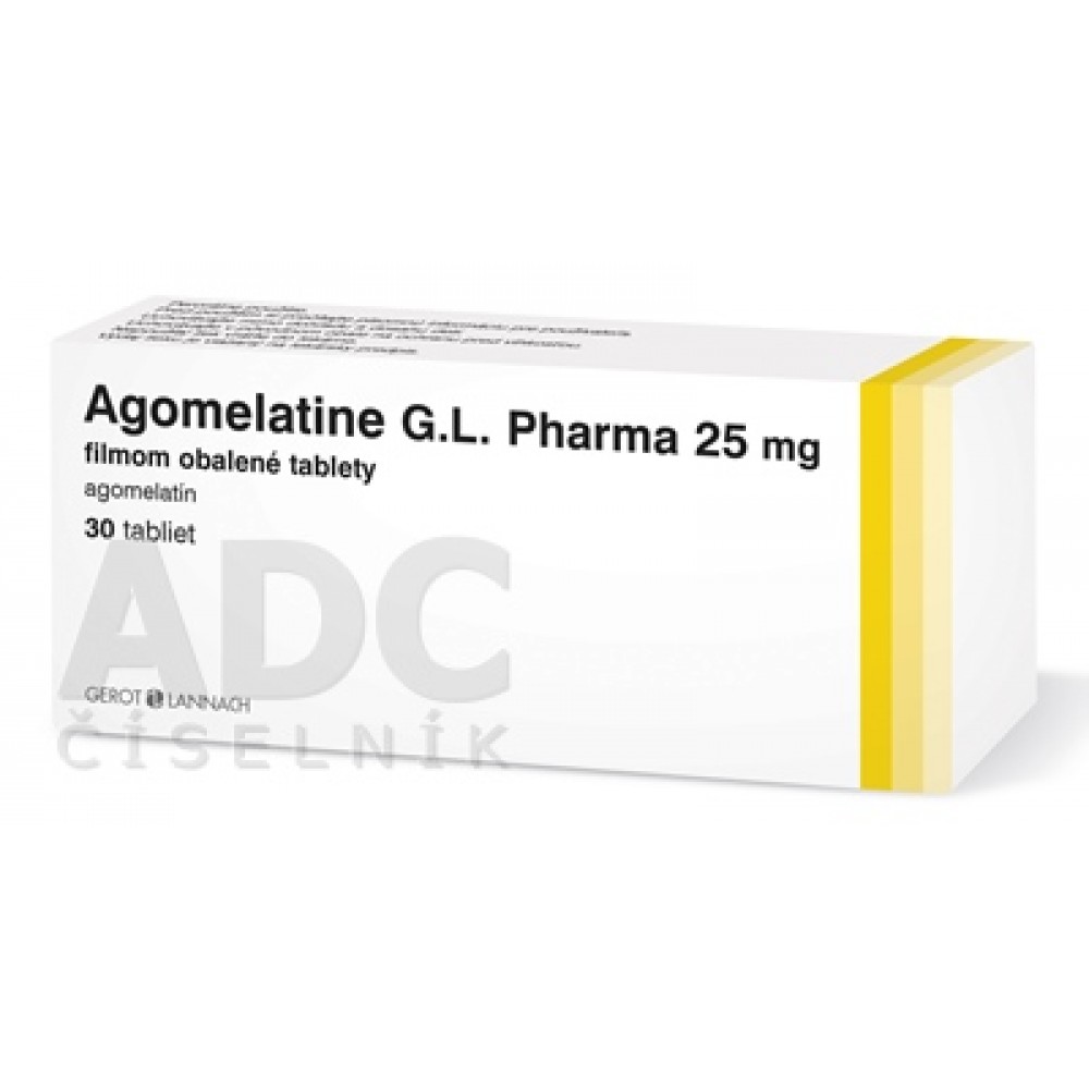 Агомелатин (Agomelatine) G.L. Pharma 25 мг, 28 таблеток