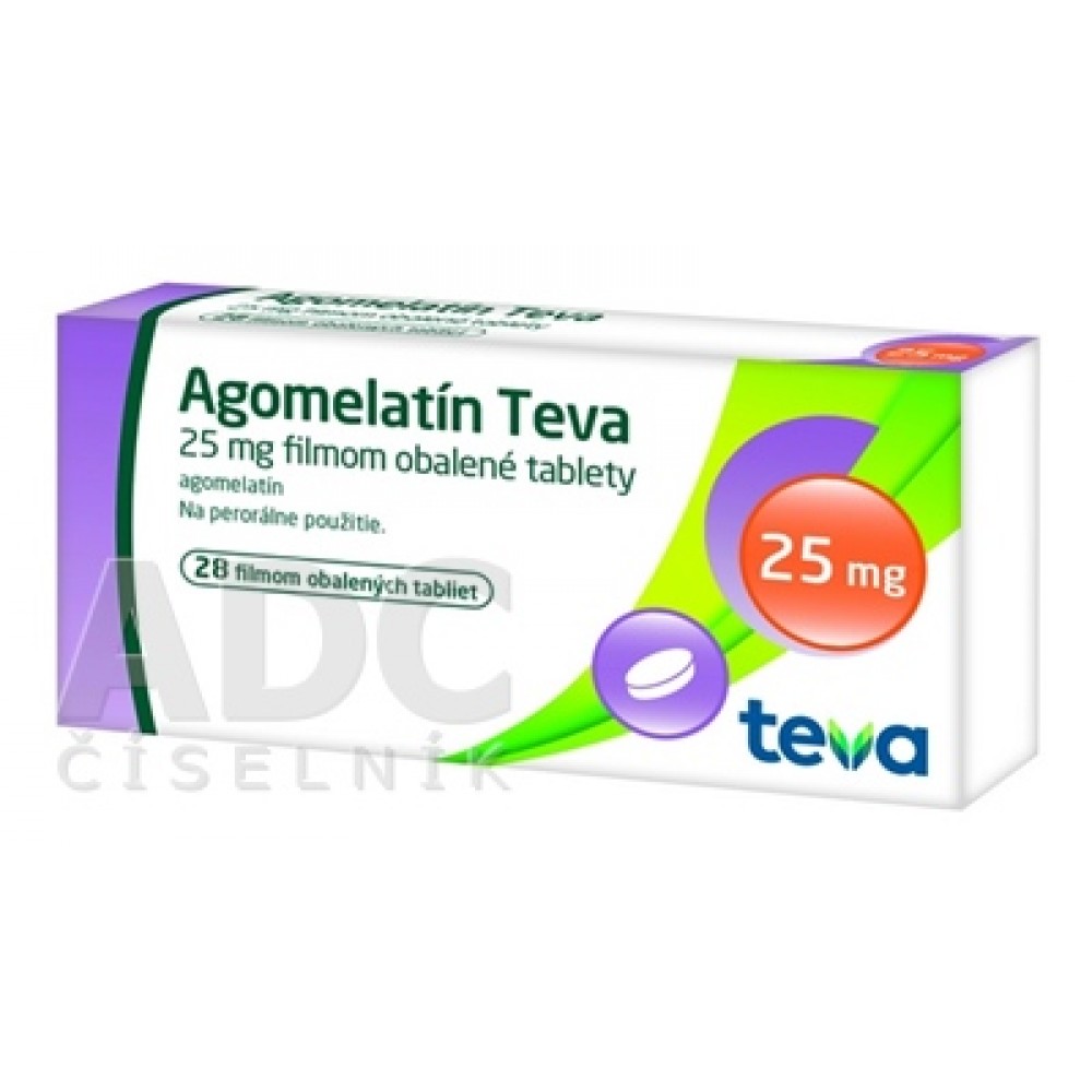 Агомелатин (Agomelatin) Teva 25 мг, 28 таблеток