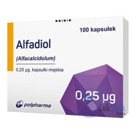 Альфадиол (Alfadiol) 0.25 мкг, 100 капсул