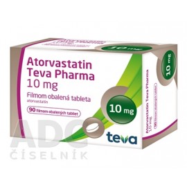 Аторвастатин (Atorvastatin) Тева 10 мг, 90 таблеток