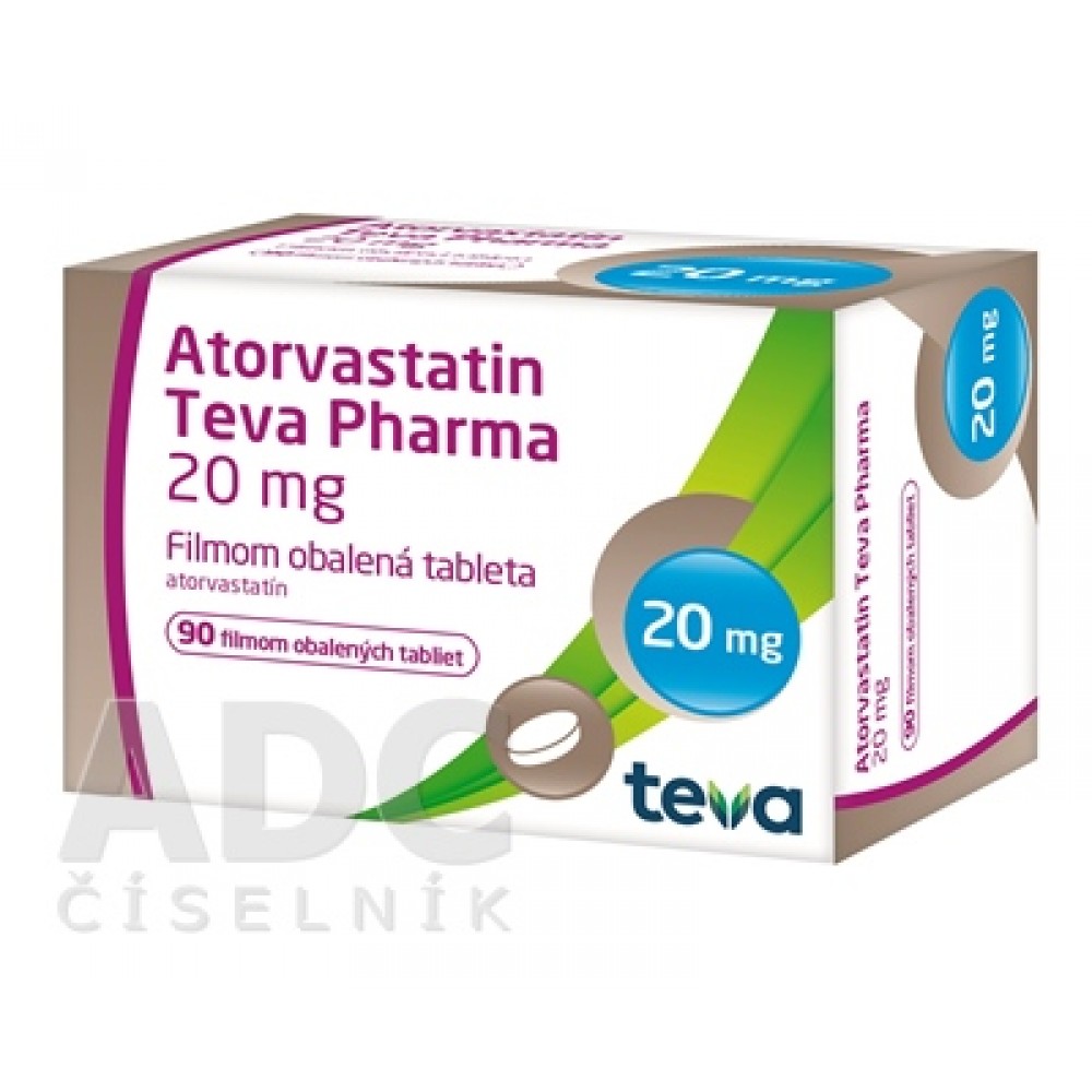 Аторвастатин (Atorvastatin) Тева 20 мг, 90 таблеток