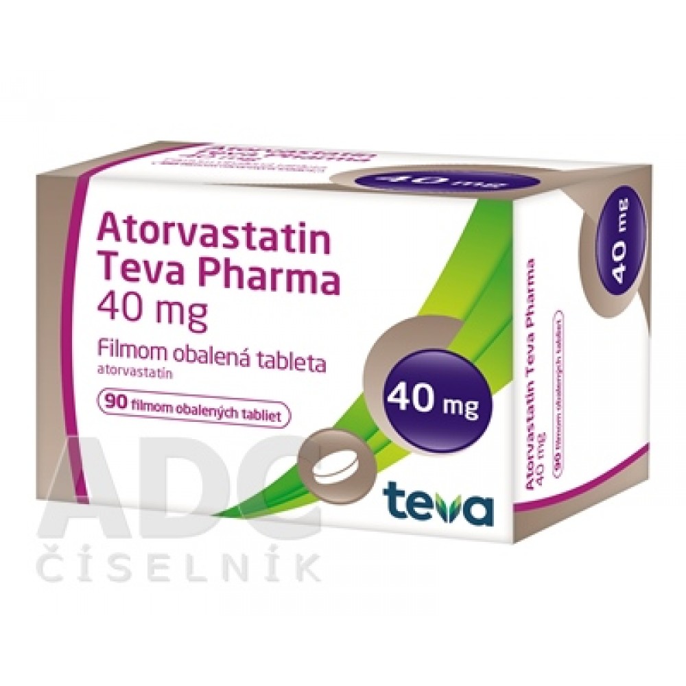 Аторвастатин (Atorvastatin) Тева 40 мг, 90 таблеток