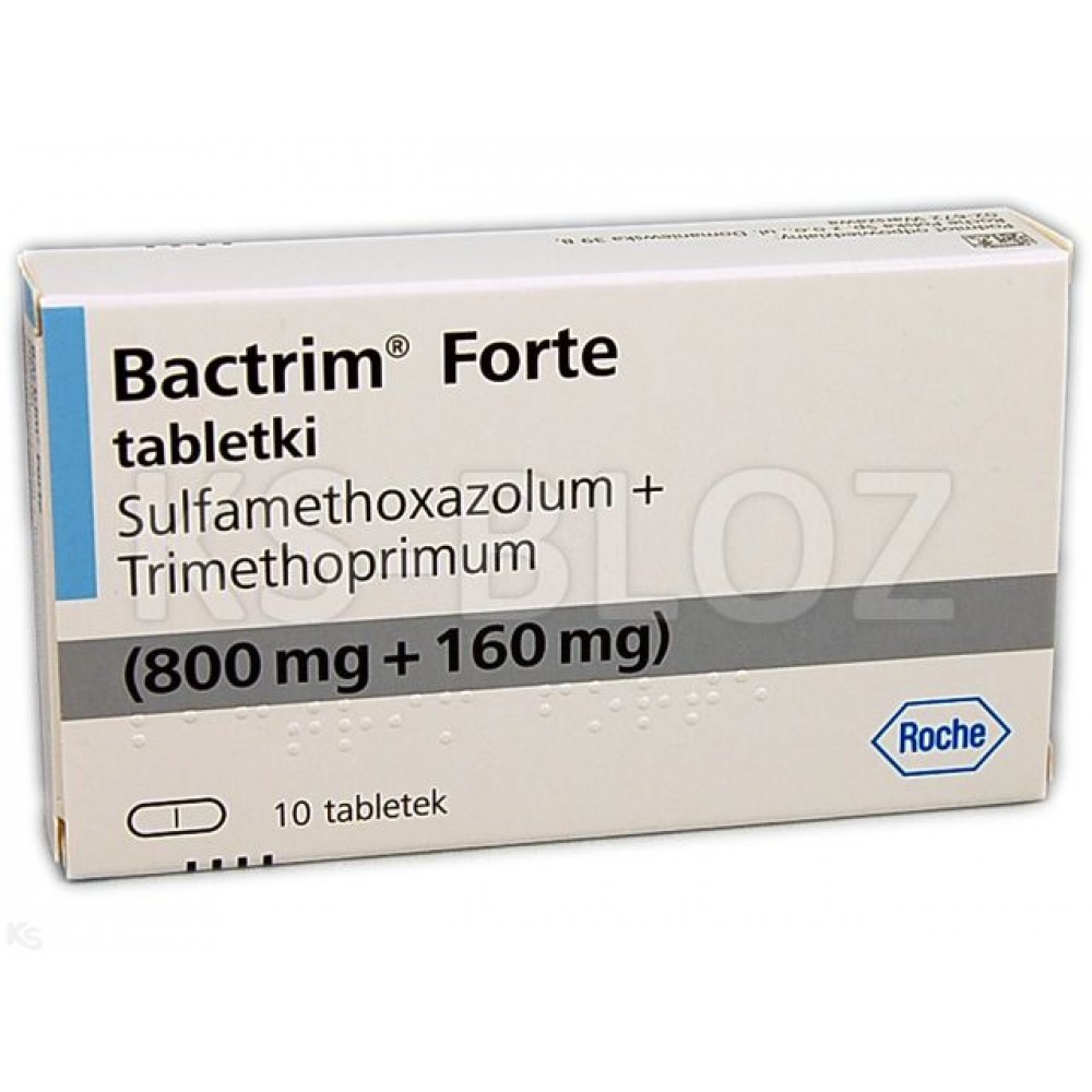 Бактрим Форте (Bactrim Forte) 800 мг/160 мг, 10 таблеток