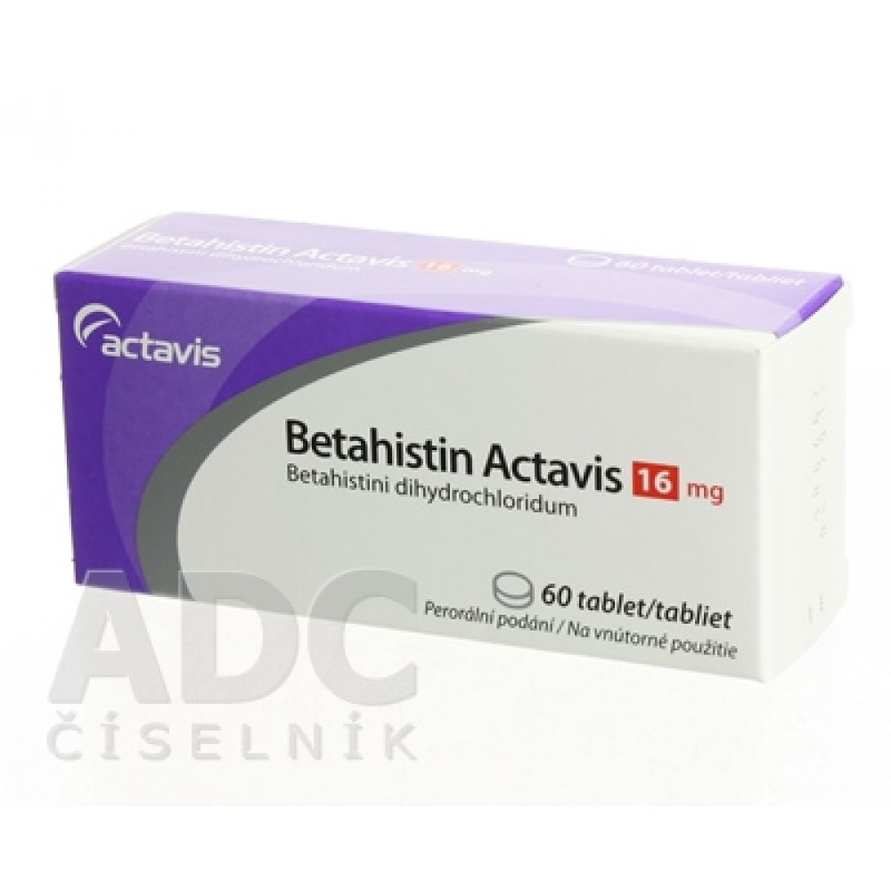 Бетагистин (Betahistin) Actavis 16 мг, 60 таблеток