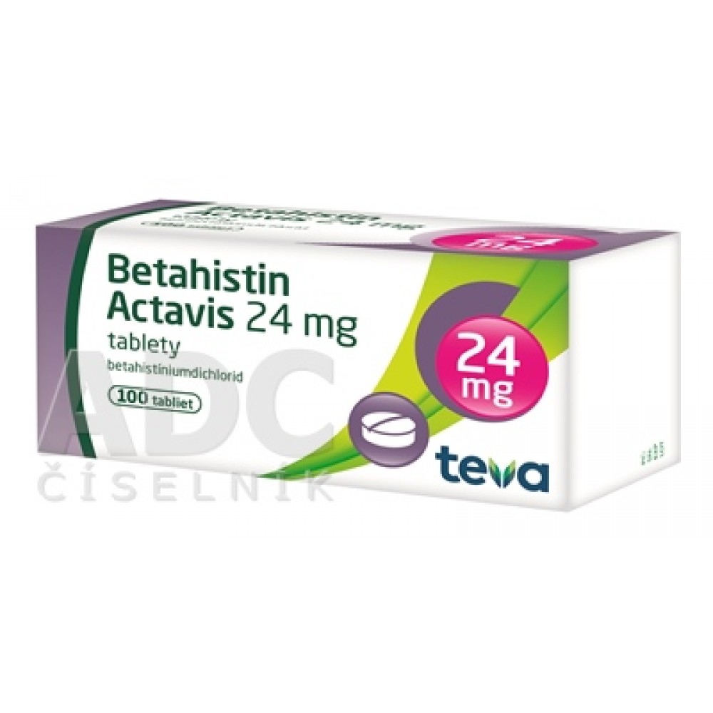 Бетагистин (Betahistin) Actavis 24 мг, 100 таблеток