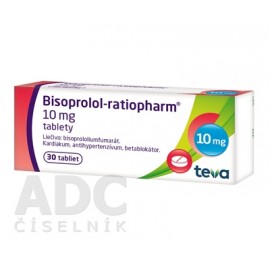 Бисопролол (Bisoprolol) ratiopharm 10 мг, 30 таблеток