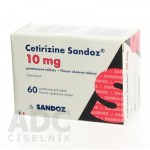 Цетиризин (Cetirizin) Sandoz 10 мг, 60 таблеток