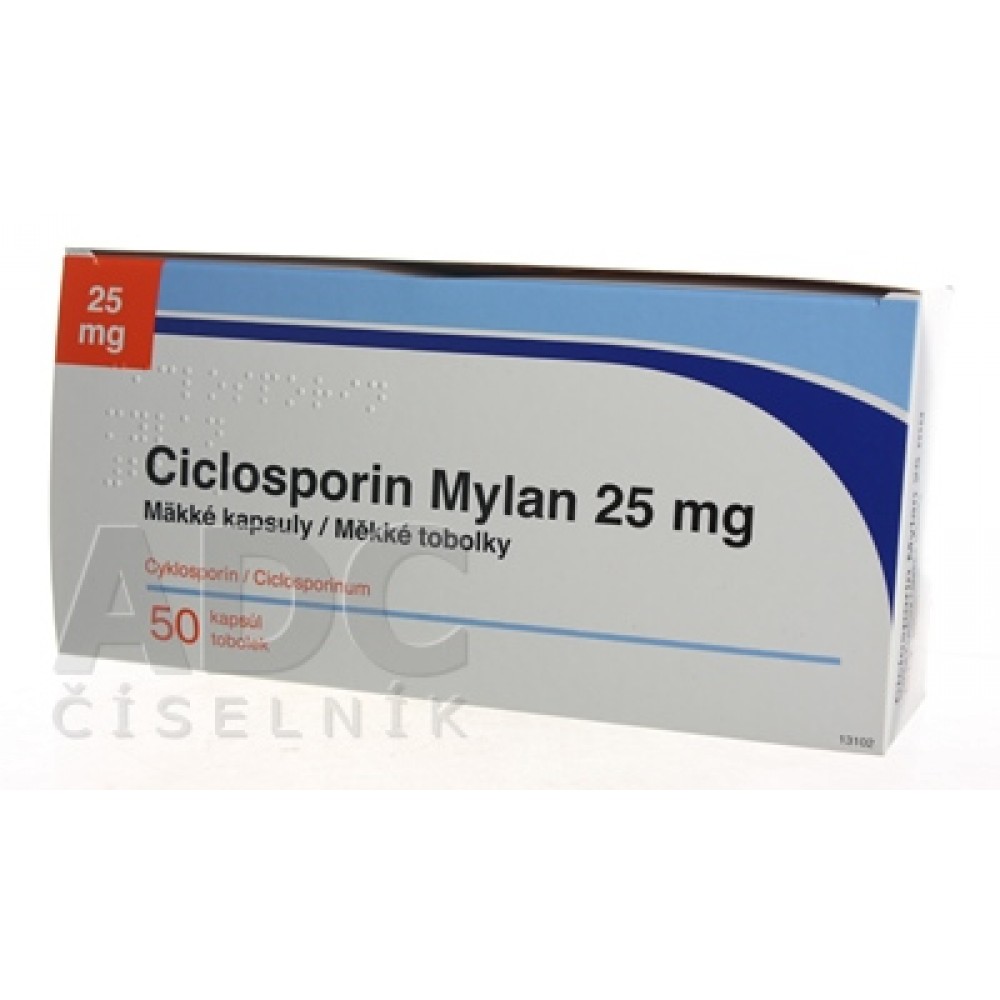 Циклоспорин (Ciclosporin) 25 мг, 50 капсул