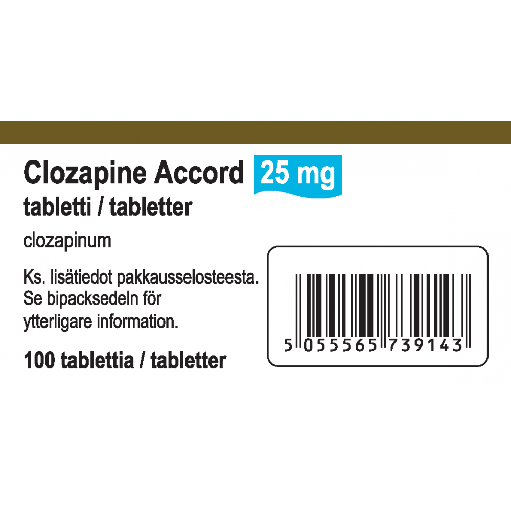 Клозапин (Clozapine) Аккорд 25 мг, 50 таблеток