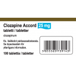 Клозапин (Clozapine) Аккорд 25 мг, 50 таблеток