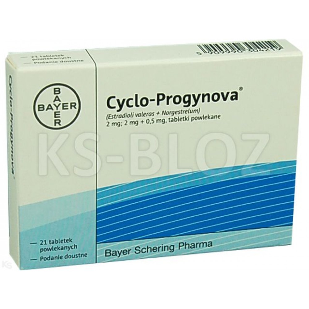 Цикло-Прогинова (Cyclo-Proginova) 2 мг + 0.5 мг, 21 таблетка