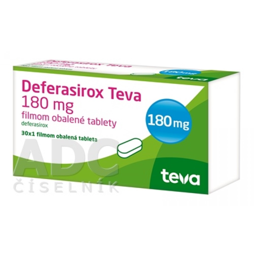 Деферазирокс (Deferasirox) Teva 180 мг, 30 таблеток