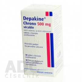 Депакин Хроно (Depakine Chrono) 500 мг, 30 таблеток