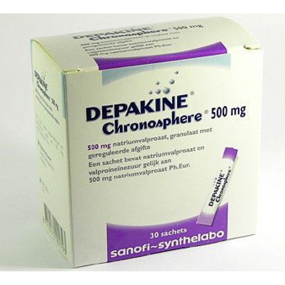 Депакин Хроносфера (Depakine Chronosphere) 500 мг, 30 саше