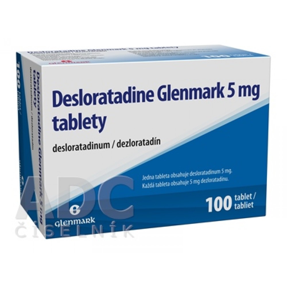 Дезлоратадин (Desloratadine) Glenmark 5 мг, 100 таблеток