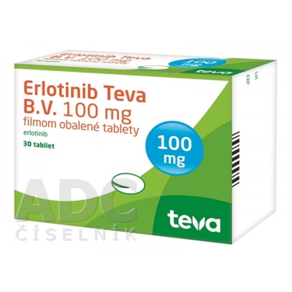 Эрлотиниб (Erlotinib) Teva 100 мг, 30 таблеток