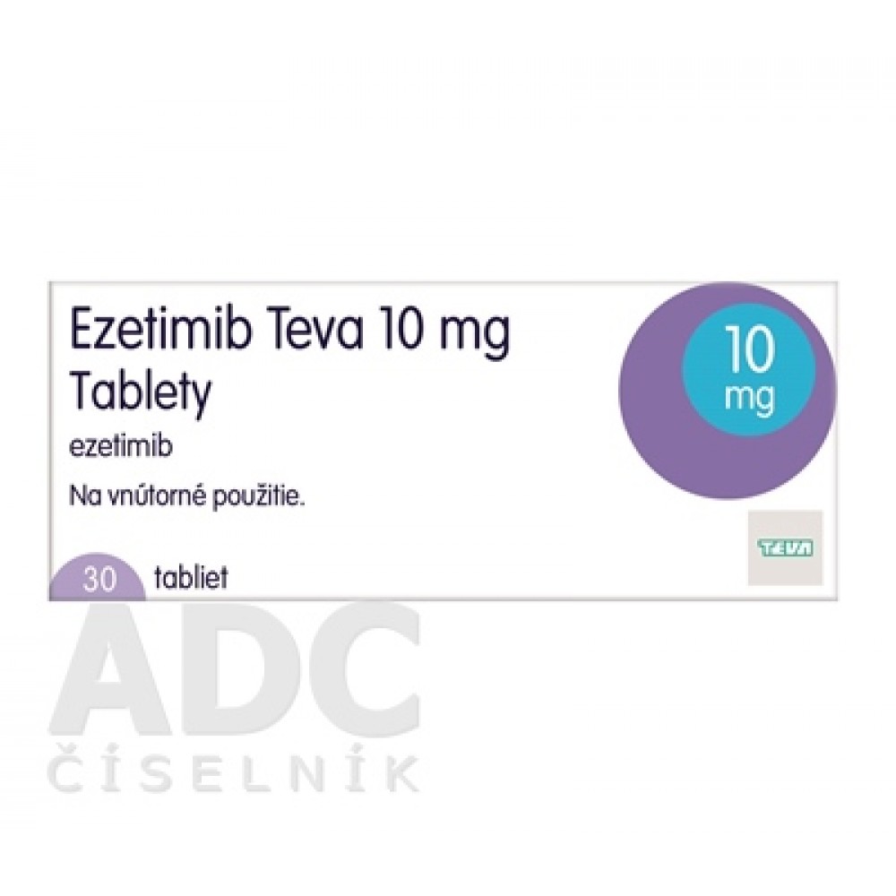 Эзетимиб (Ezetimib) Teva 10 мг, 30 таблеток