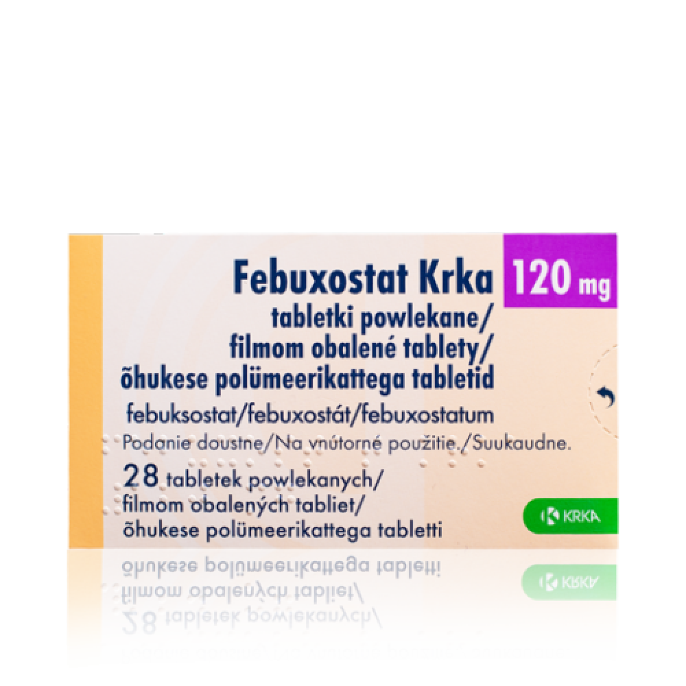 Фебуксостат (Febuxostat) Krka 120 мг, 28 таблеток