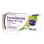 Фенофибрат (Fenofibrate) Teva 267 мг, 30 капсул