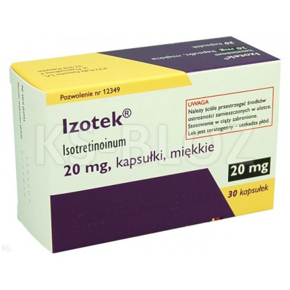 Изотек (Izotek) 20 мг, 30 капсул