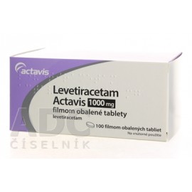 Леветирацетам (Levetiracetam) Actavis 1000 мг, 100 таблеток