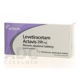 Леветирацетам (Levetiracetam) Actavis 250 мг, 100 таблеток