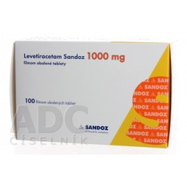 Леветирацетам (Levetiracetam) Sandoz 1000 мг, 100 таблеток