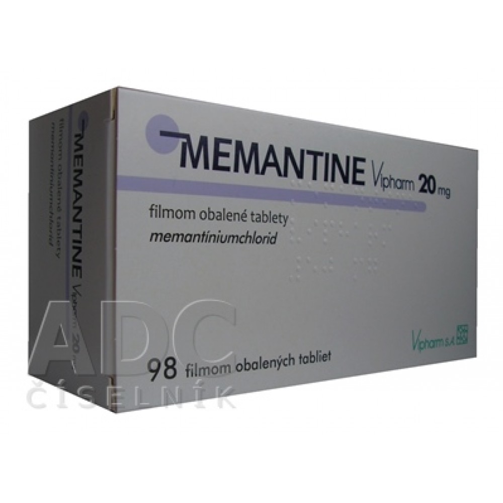 Мемантин (Memantine) Vipharm 20 мг, 98 таблеток