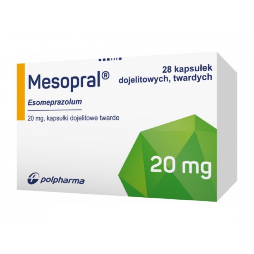 Месопраль (Mesopral) 20 мг, 28 капсул