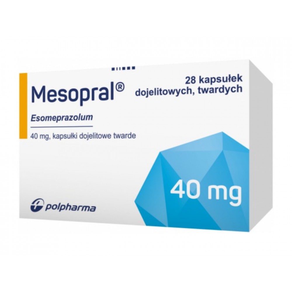 Месопраль (Mesopral) 40 мг, 28 капсул