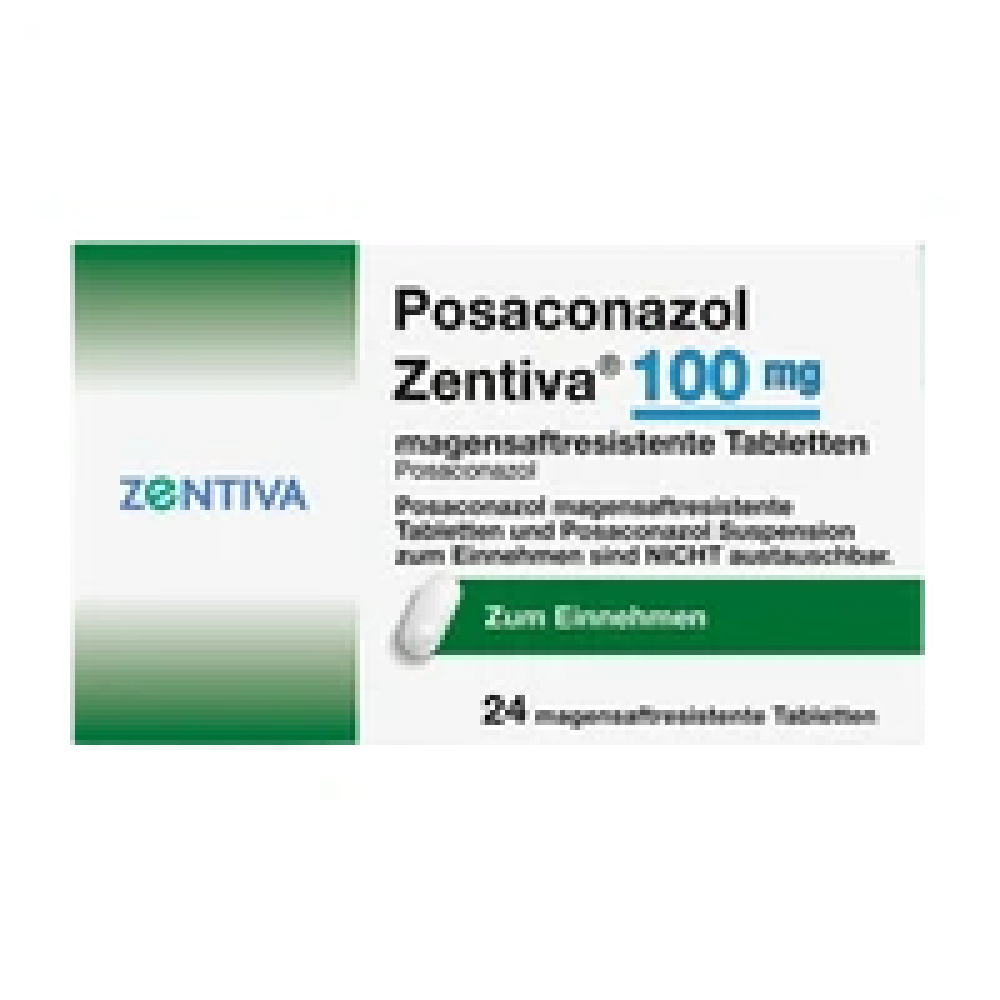 Позаконазол (Posaconazole) Zentiva 100 мг, 24 таблетки