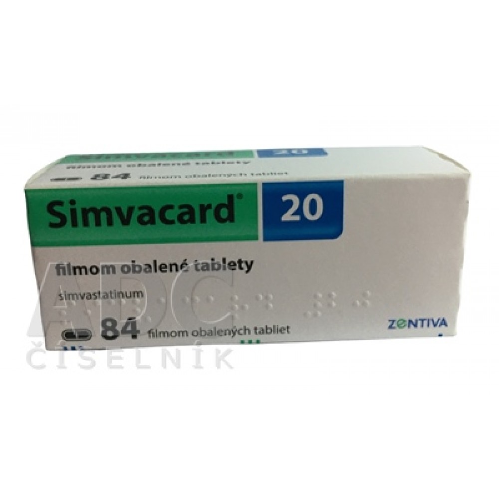 Симвакард (Simvacard) 20 мг, 84 таблеток