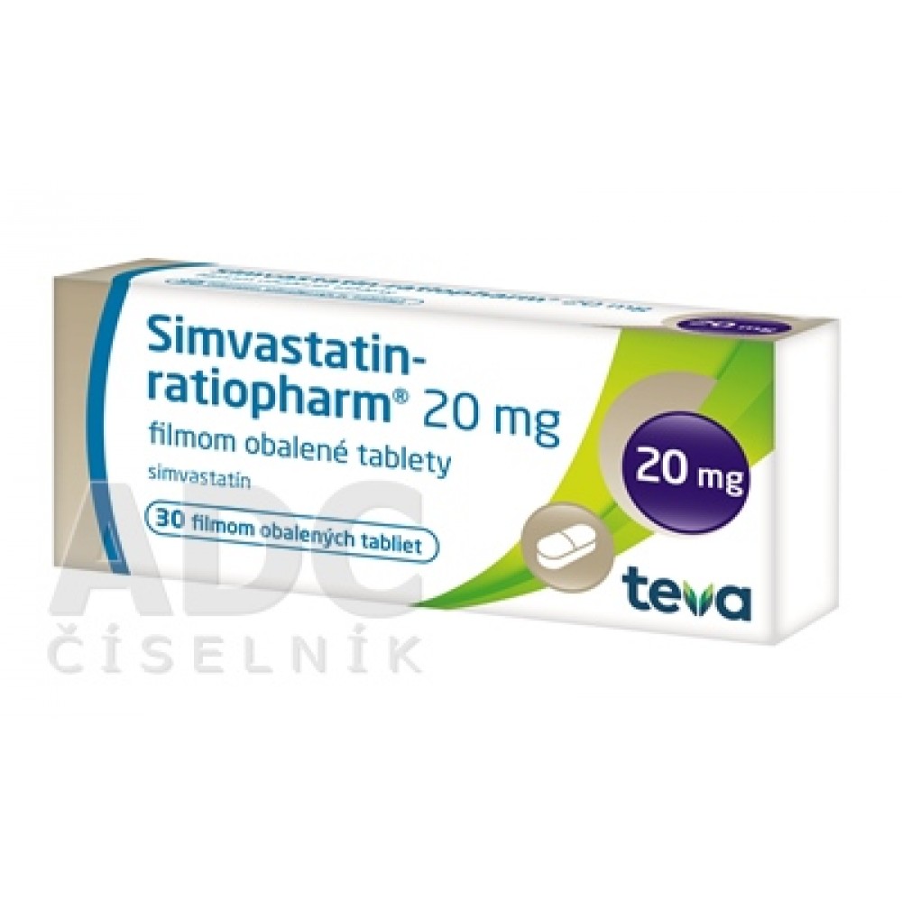 Симвастатин (Simvastatin) ratiopharm 20 мг, 30 таблеток