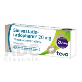 Симвастатин (Simvastatin) ratiopharm 20 мг, 30 таблеток