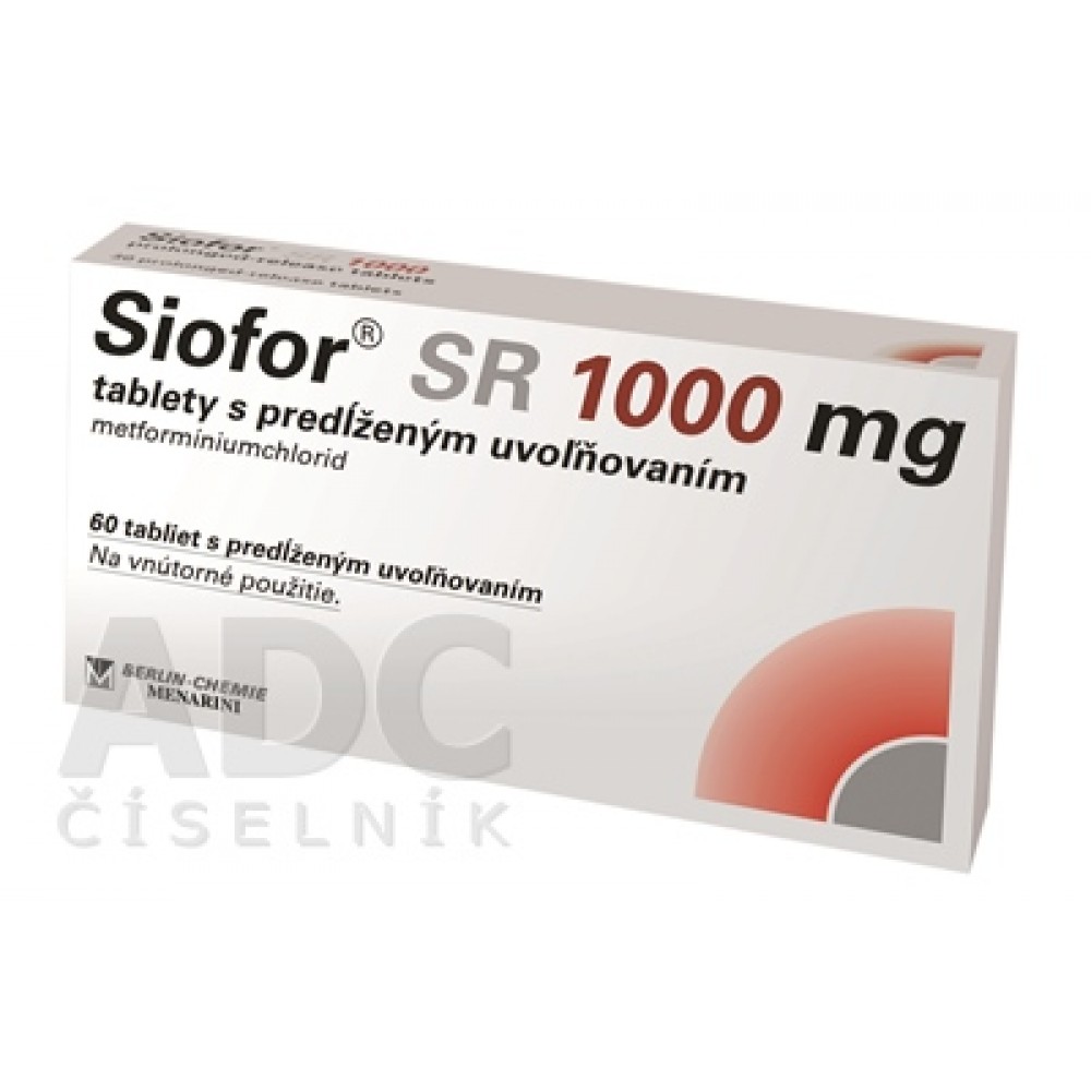 Сиофор (Siofor) SR 1000 мг, 60 таблеток