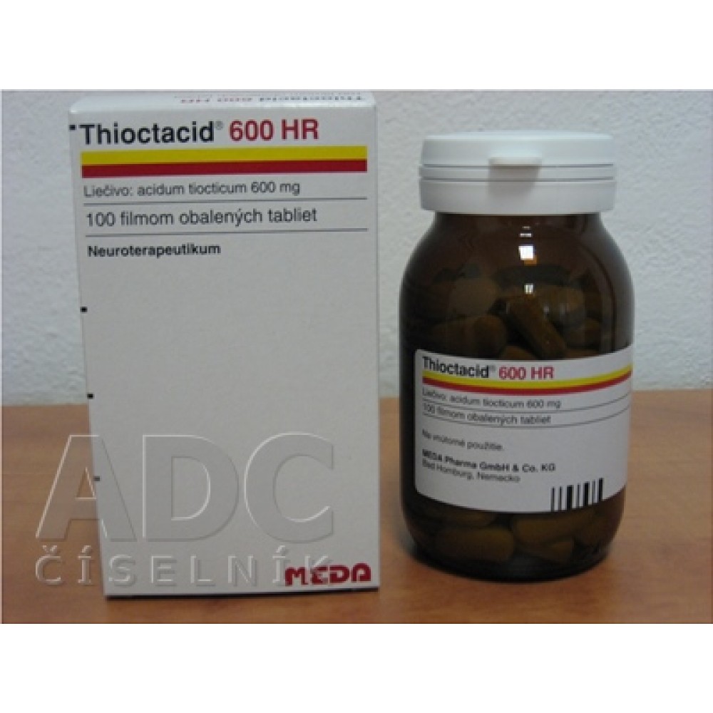 Тиоктацид БВ (Thioctacid HR) 600 мг, 100 таблеток