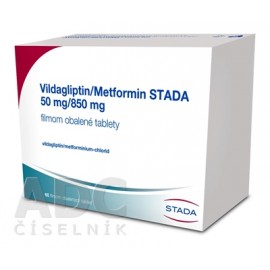 Вилдаглиптин/Метформин (Vildagliptin/Metformin) STADA 50 мг/850 мг, 60 таблеток